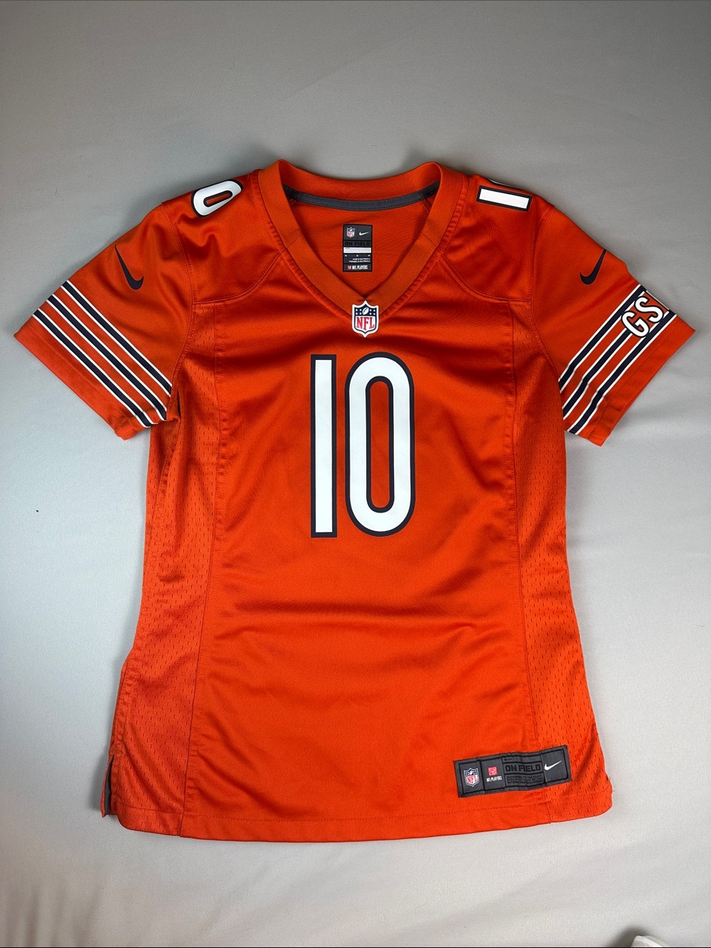 Nike Chicago Bears Trubisky Women's Orange #10 Football Jersey